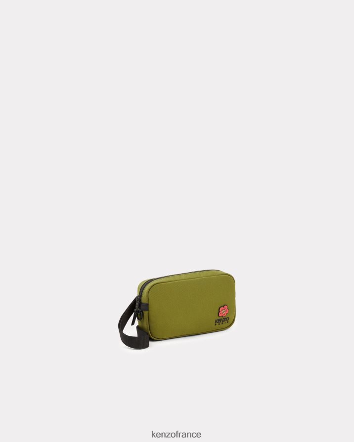 accessoires Kenzo sac à écusson avec sangle kaki Hommes LFF6X0874