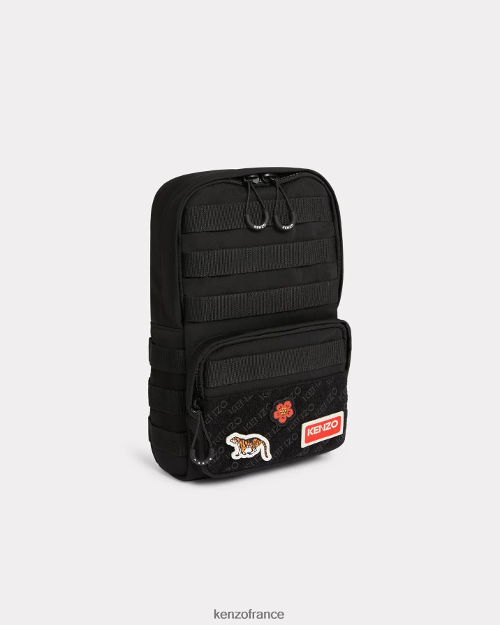 accessoires Kenzo sac à dos bandoulière jungle noir Hommes LFF6X0824