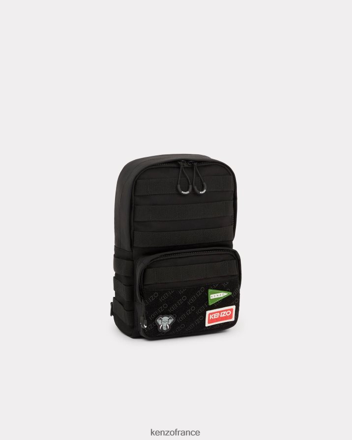 accessoires Kenzo sac à dos jungle avec sangle noir Hommes LFF6X0910