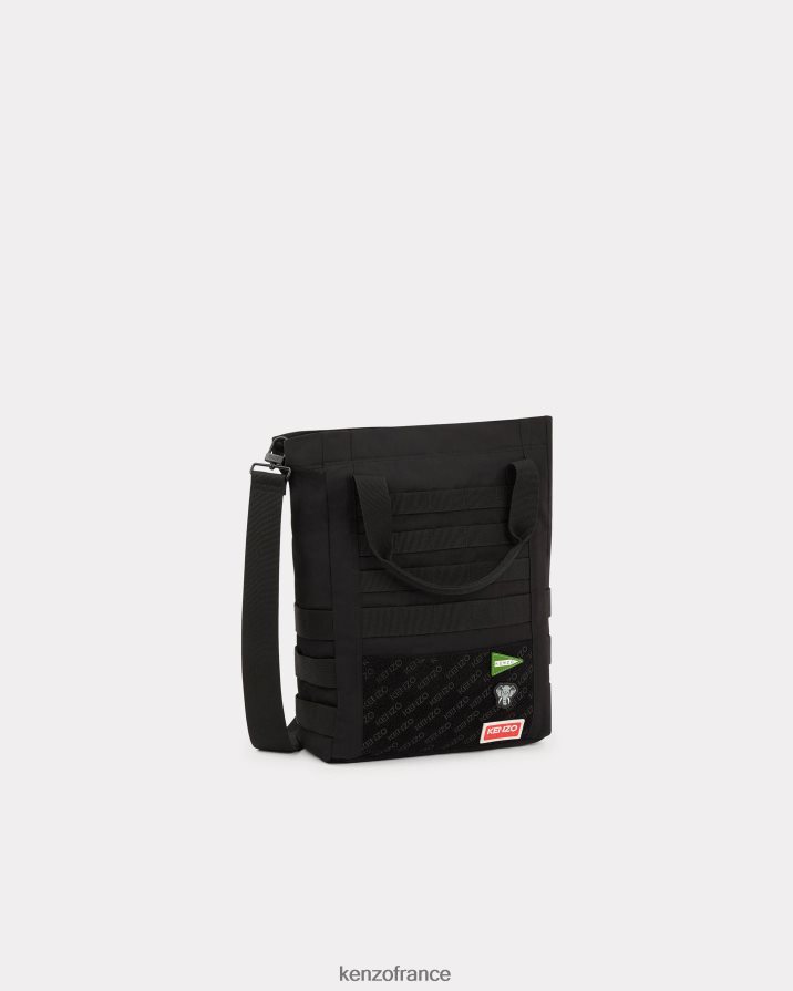 accessoires Kenzo sac fourre-tout jungle noir Hommes LFF6X0903