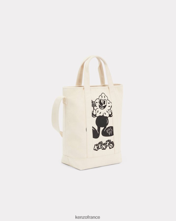 accessoires Kenzo sac porté épaule Boké écru Hommes LFF6X0938