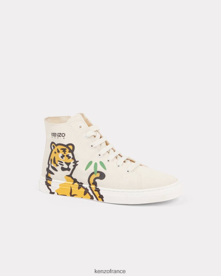 guerre à pied Kenzo baskets montantes kotora écru Hommes LFF6X0797