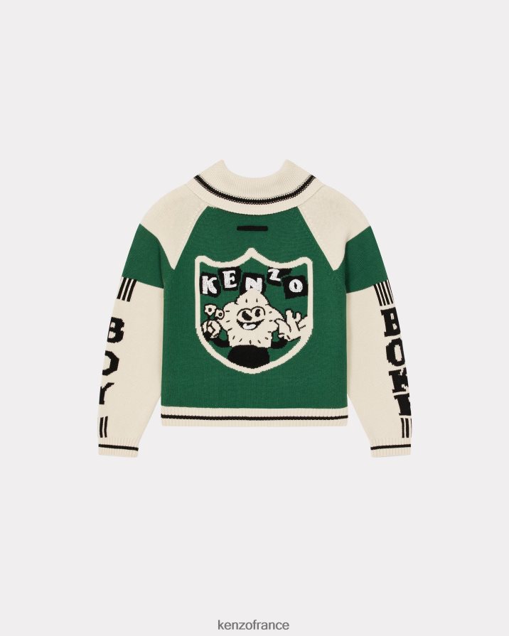 vêtements Kenzo cardigan boké herbe verte Hommes LFF6X0296