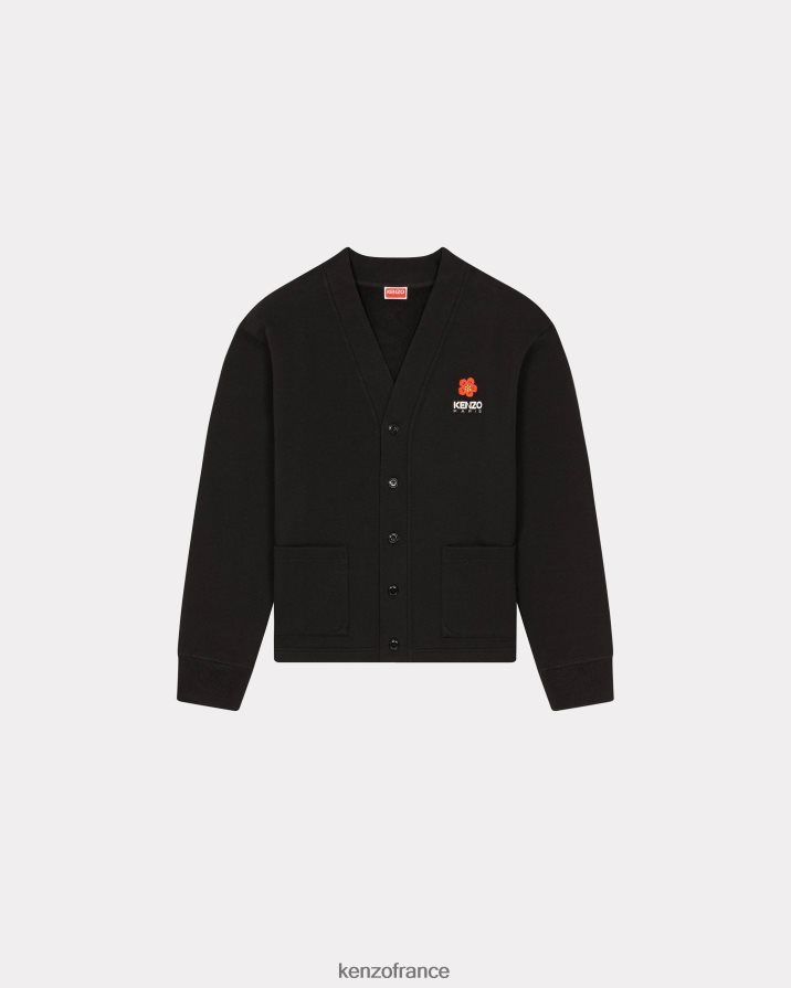 vêtements Kenzo cardigan à fleurs de boké noir Hommes LFF6X081