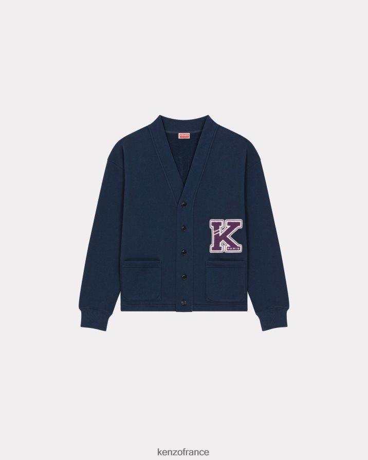 vêtements Kenzo cardigan universitaire bleu nuit Hommes LFF6X0211