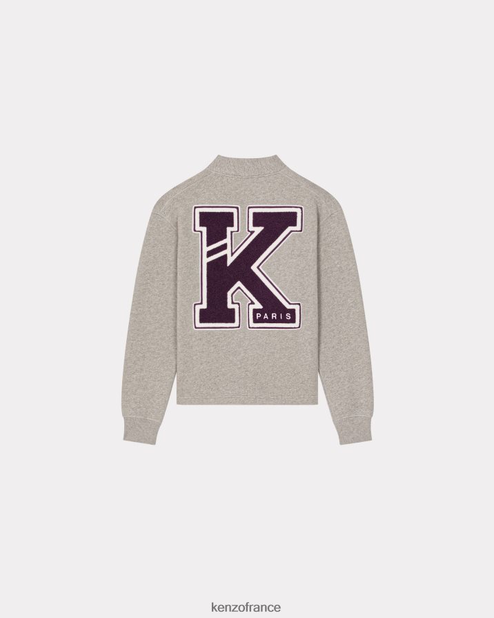vêtements Kenzo cardigan universitaire gris perle Hommes LFF6X0330