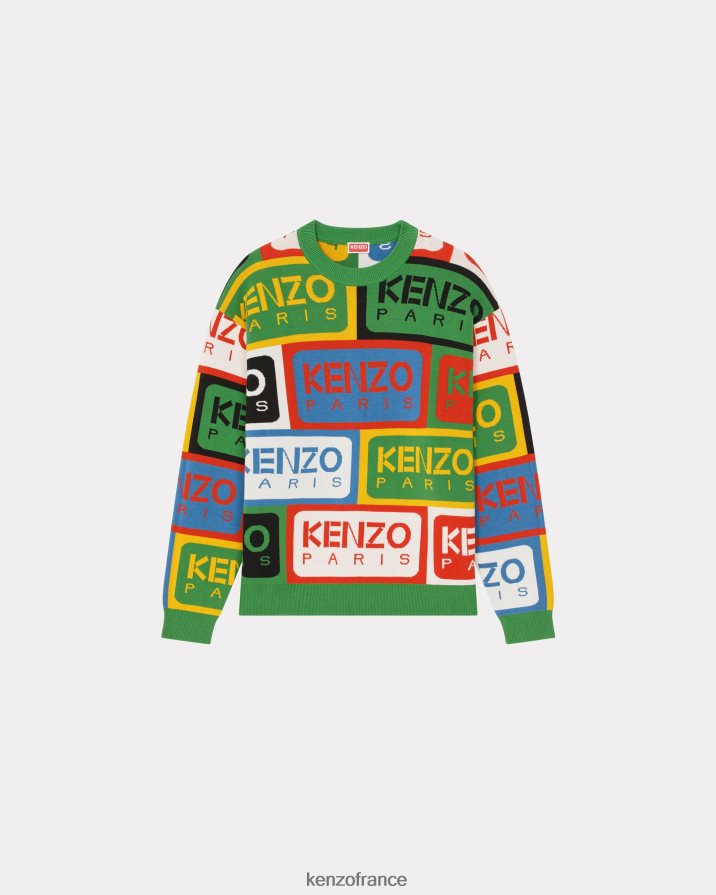 vêtements Kenzo pull des étiquettes multicolore Hommes LFF6X0190
