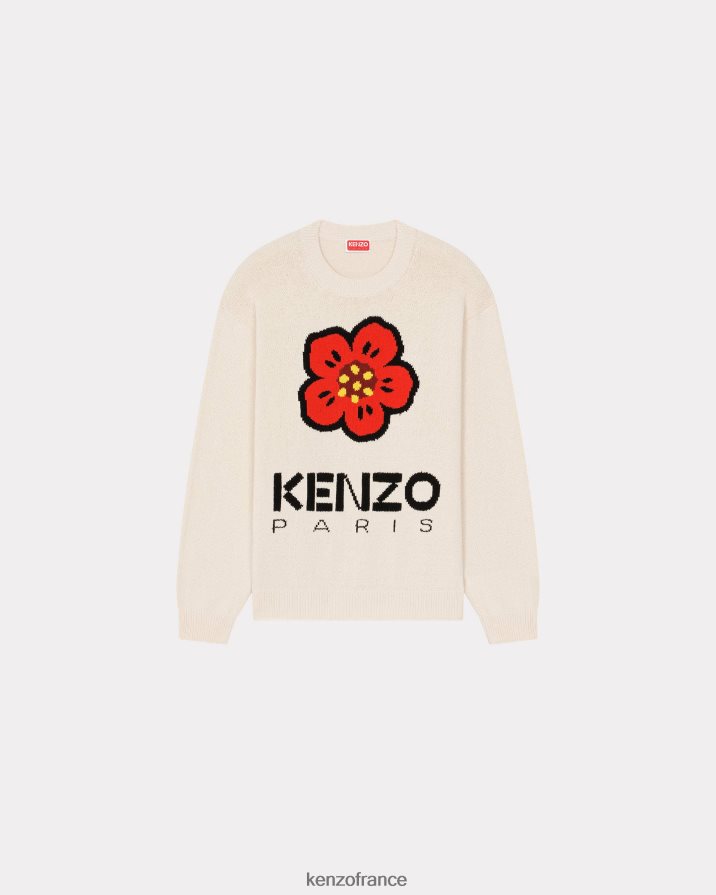 vêtements Kenzo pull à fleurs de boke blanc cassé Hommes LFF6X0249