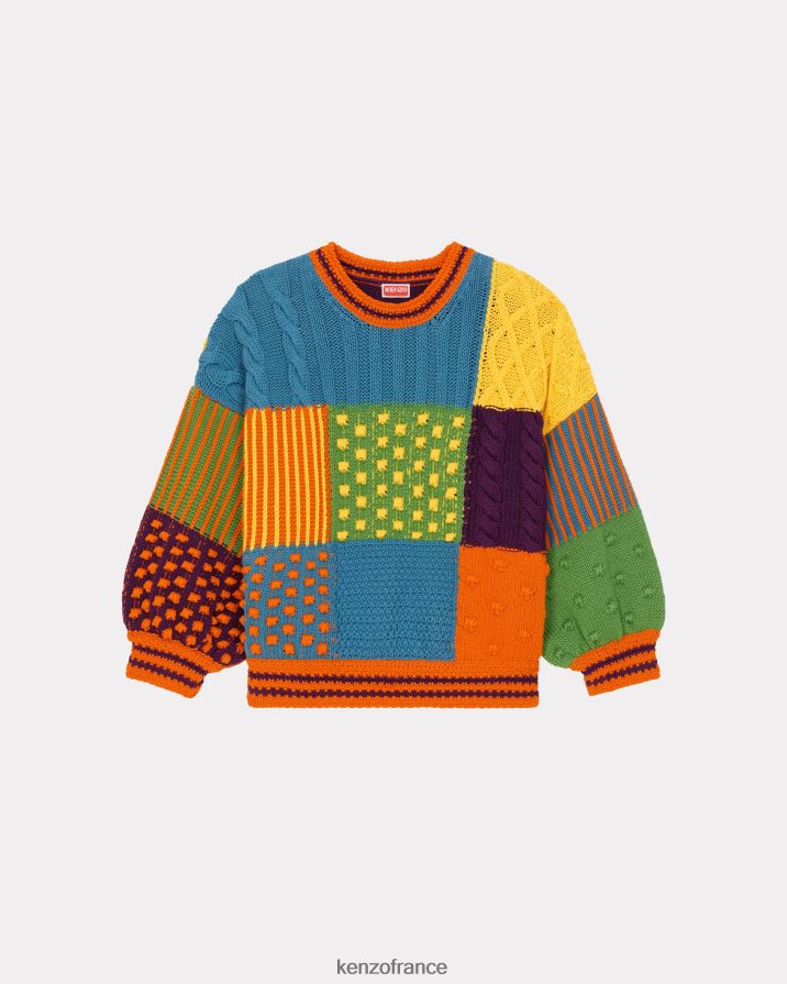 vêtements Kenzo pull patchwork multicolore Hommes LFF6X0327