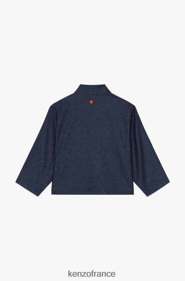 vêtements Kenzo veste kimono bleu nuit Hommes LFF6X0354