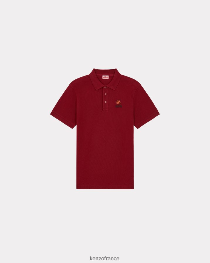 vêtements Kenzo polo à blason de fleur de boke Bordeaux Hommes LFF6X0304