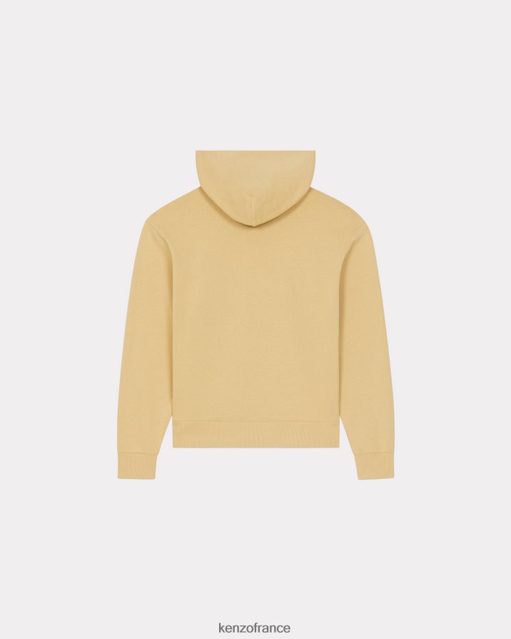 vêtements Kenzo sweat à capuche avec écusson de fleur de boke chameau Hommes LFF6X0287
