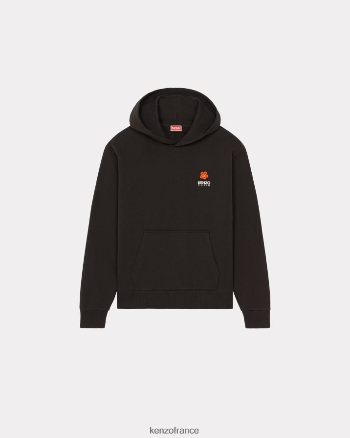 vêtements Kenzo sweat à capuche avec écusson de fleur de boke noir Hommes LFF6X0107