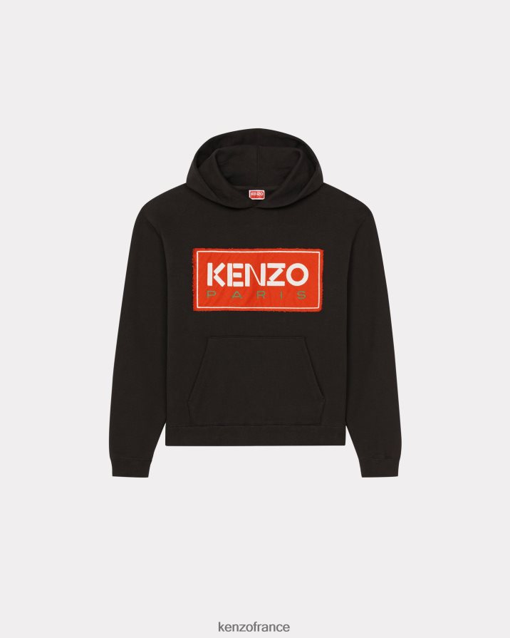 vêtements Kenzo sweat à capuche paris noir Hommes LFF6X0108