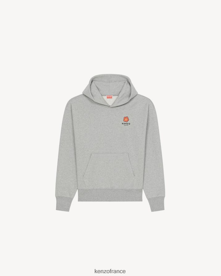 vêtements Kenzo sweat oversize à fleurs de boke gris perle Hommes LFF6X0350