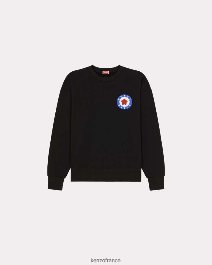 vêtements Kenzo sweat-shirt cible noir Hommes LFF6X0312
