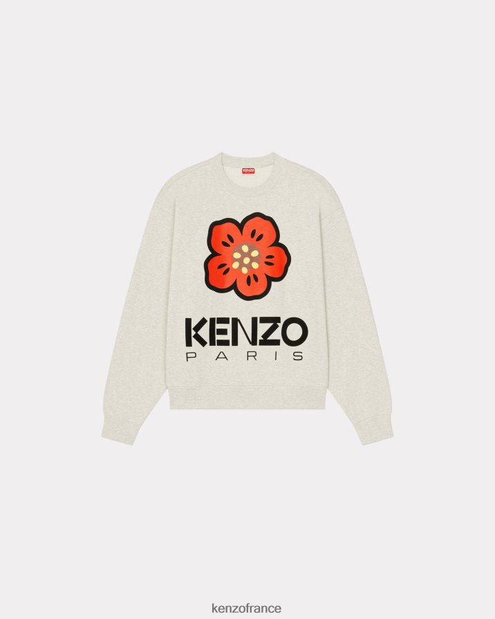 vêtements Kenzo sweat-shirt fleur de boke gris pale Hommes LFF6X091