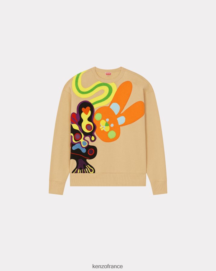 vêtements Kenzo sweat-shirt surdimensionné beige Hommes LFF6X0267