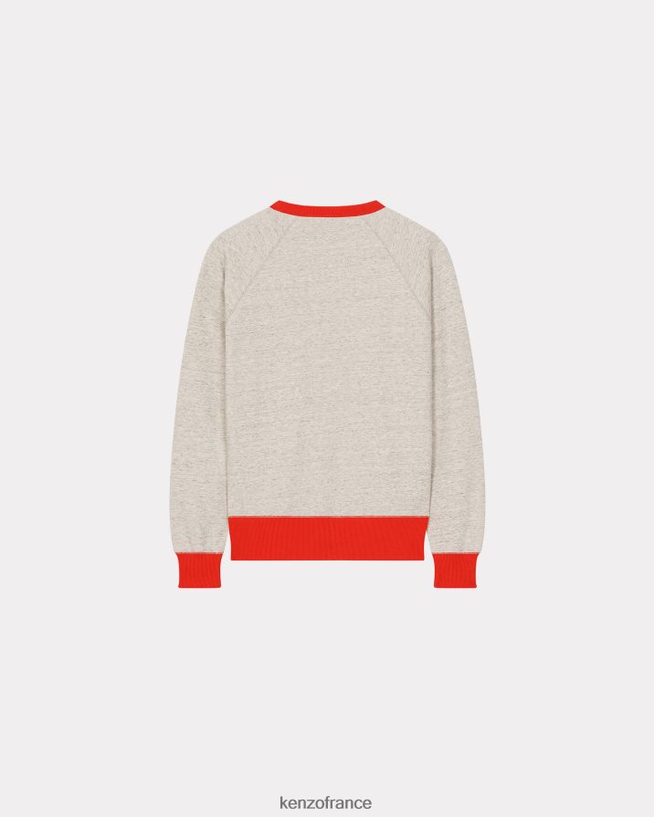 vêtements Kenzo sweat slim rue vivienne gris perle Hommes LFF6X0192
