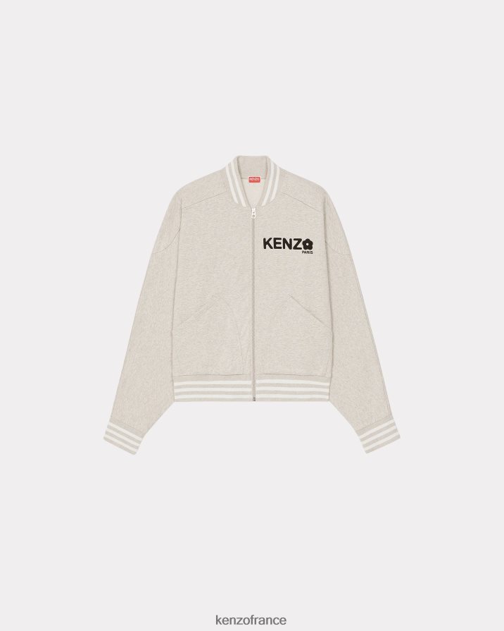 vêtements Kenzo sweat zippé boke flower 2.0' gris pale Hommes LFF6X0248