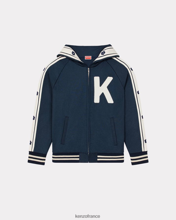 vêtements Kenzo veste zippée éléphant bleu nuit Hommes LFF6X08