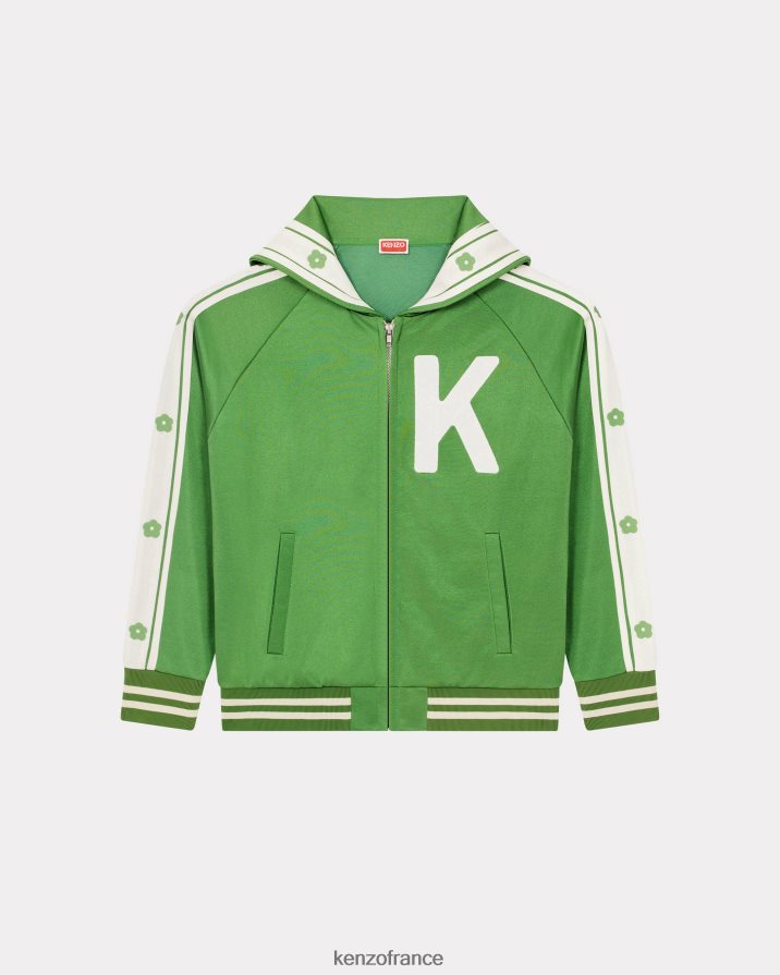 vêtements Kenzo veste zippée éléphant herbe verte Hommes LFF6X0165