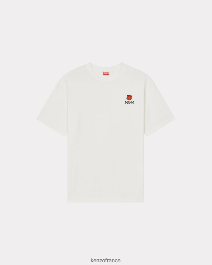 vêtements Kenzo t-shirt avec écusson de fleur de boke blanc Hommes LFF6X062