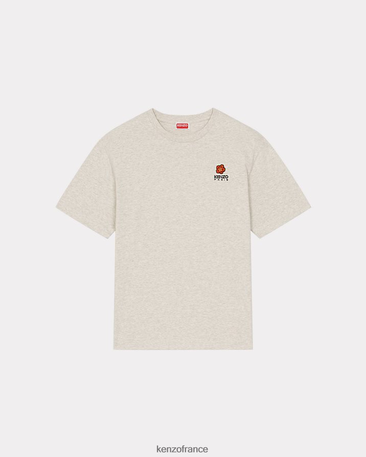 vêtements Kenzo t-shirt avec écusson de fleur de boke gris pale Hommes LFF6X0290