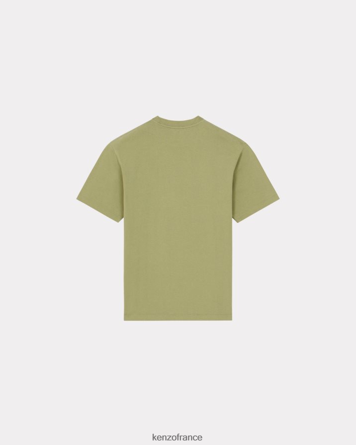 vêtements Kenzo t-shirt avec écusson de fleur de boke vert sauge Hommes LFF6X071