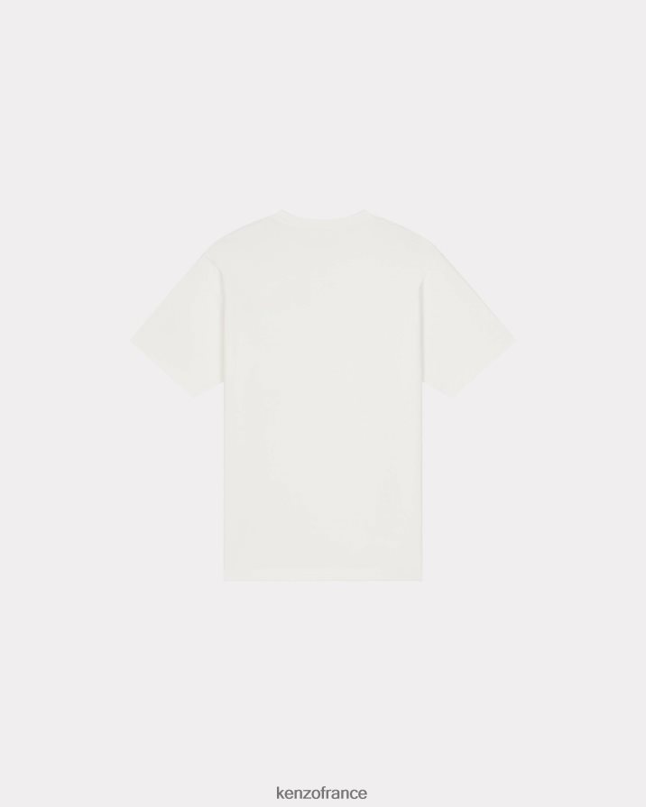 vêtements Kenzo t-shirt cible blanc cassé Hommes LFF6X0320