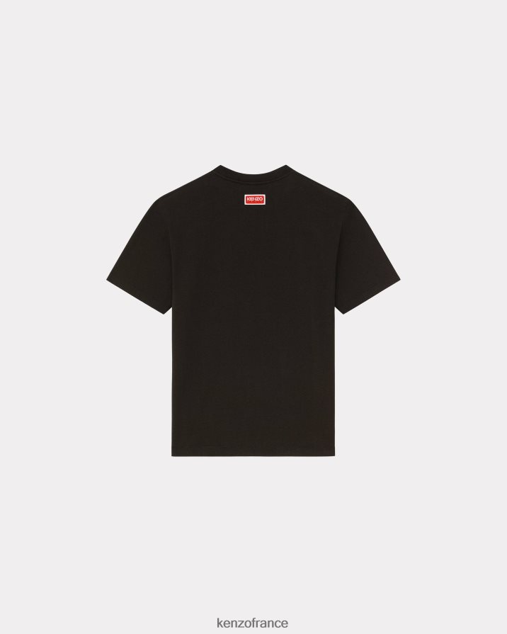 vêtements Kenzo t-shirt fleur de boké noir Hommes LFF6X058