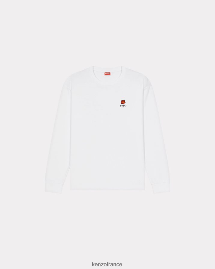 vêtements Kenzo t-shirt à manches longues "fleur de boke" blanc Hommes LFF6X076