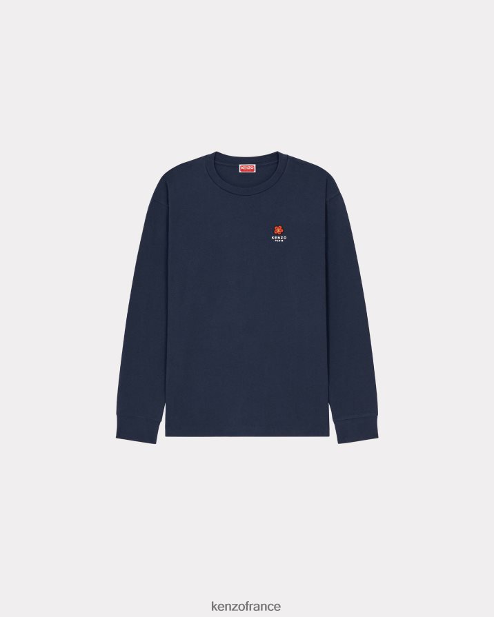 vêtements Kenzo t-shirt à manches longues "fleur de boke" bleu nuit Hommes LFF6X0238