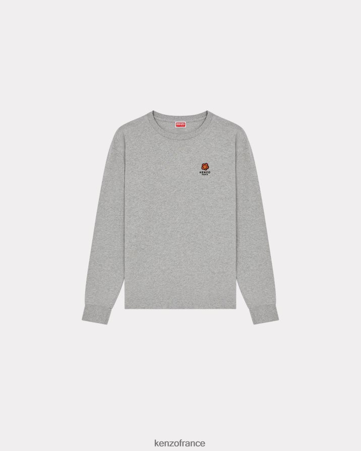 vêtements Kenzo t-shirt à manches longues "fleur de boke" gris perle Hommes LFF6X0315
