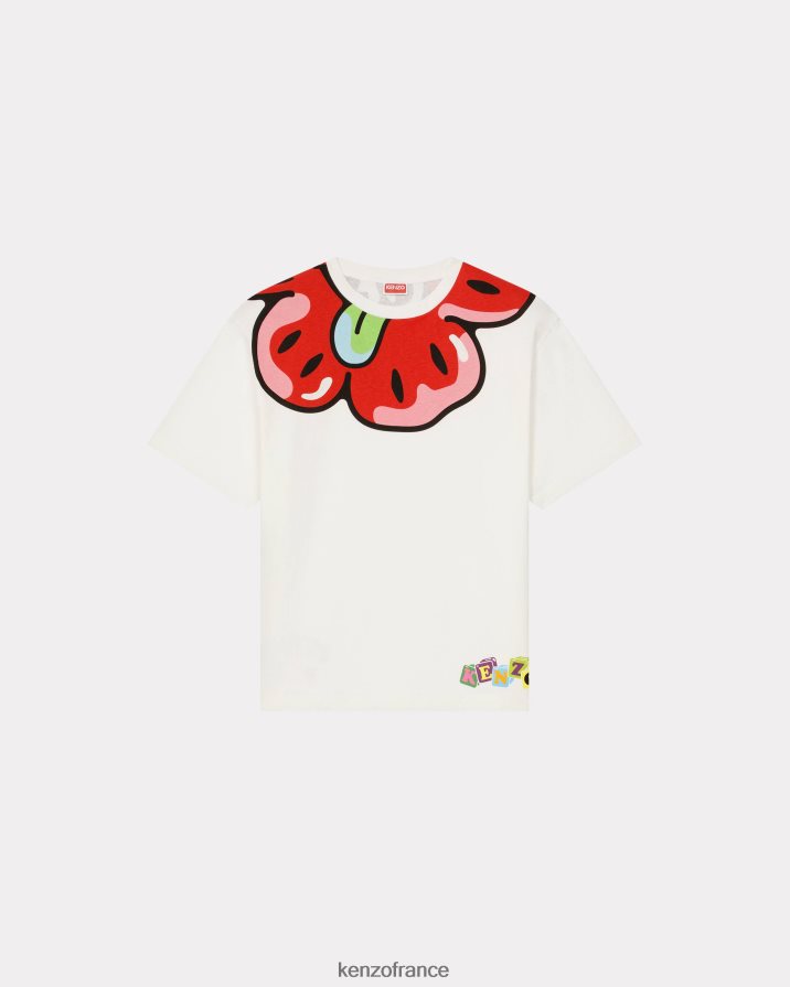 vêtements Kenzo t-shirt oversize "boké" blanc cassé Hommes LFF6X0342