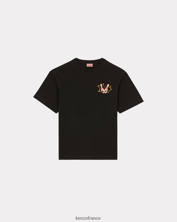 vêtements Kenzo t-shirt oversize "bowling" noir Hommes LFF6X090