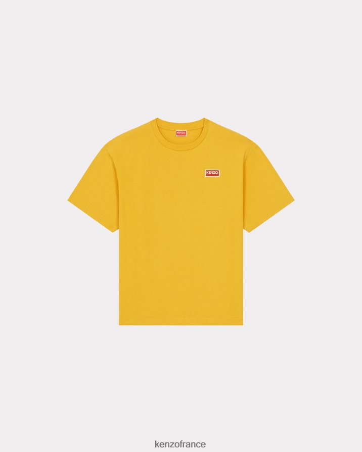 vêtements Kenzo t-shirt oversize paris jaune doré Hommes LFF6X0286