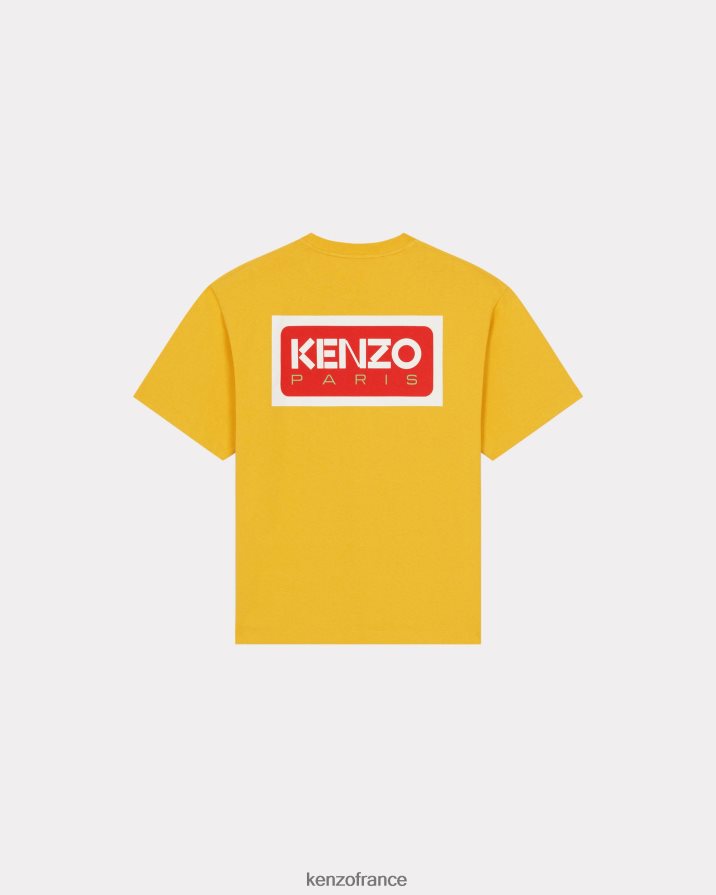 vêtements Kenzo t-shirt oversize paris jaune doré Hommes LFF6X0286