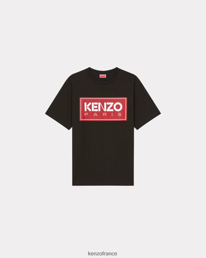 vêtements Kenzo t-shirt parisien noir Hommes LFF6X0155