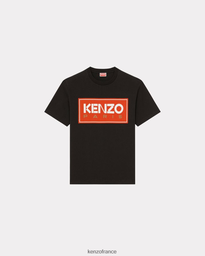 vêtements Kenzo t-shirt parisien noir Hommes LFF6X0179