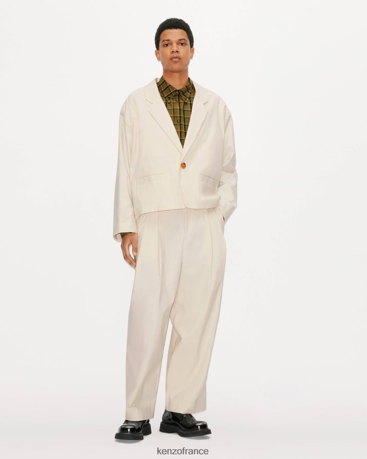 vêtements Kenzo veste de travail écru Hommes LFF6X0269