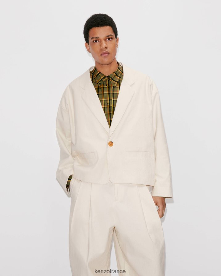vêtements Kenzo veste de travail écru Hommes LFF6X0269