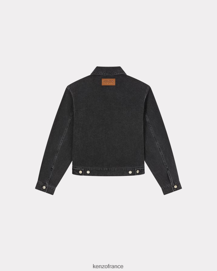 vêtements Kenzo veste en jean noir Hommes LFF6X0168