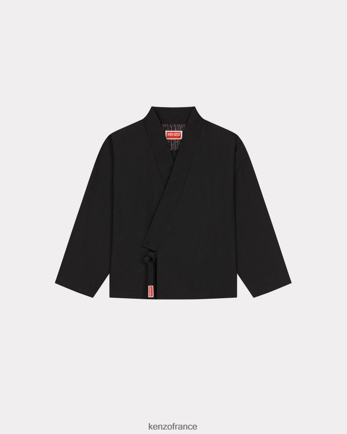 vêtements Kenzo veste kimono noir Hommes LFF6X0343