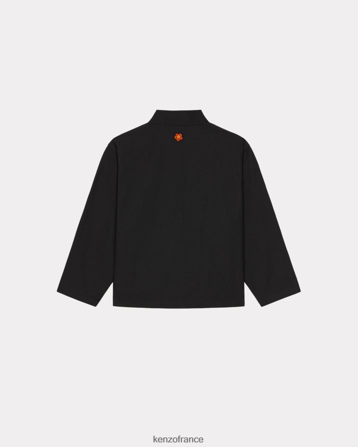 vêtements Kenzo veste kimono noir Hommes LFF6X0343