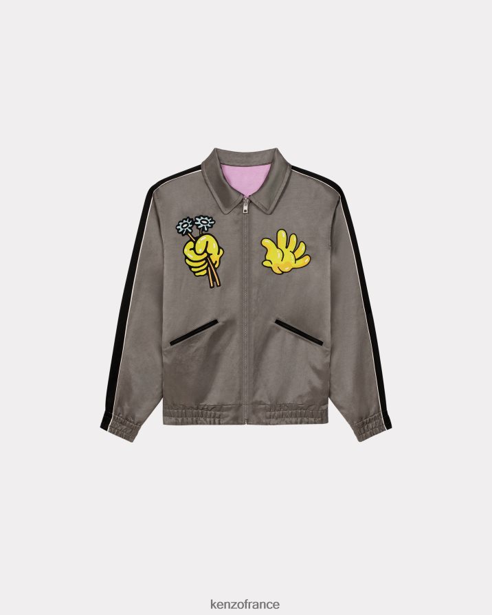 vêtements Kenzo veste réversible boké glycine Hommes LFF6X011