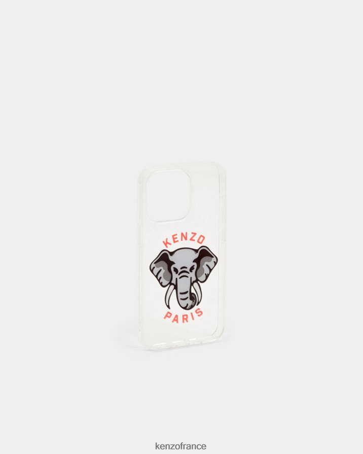 accessoires Kenzo coque iphone 14 pro max gris perle unisexe LFF6X0845