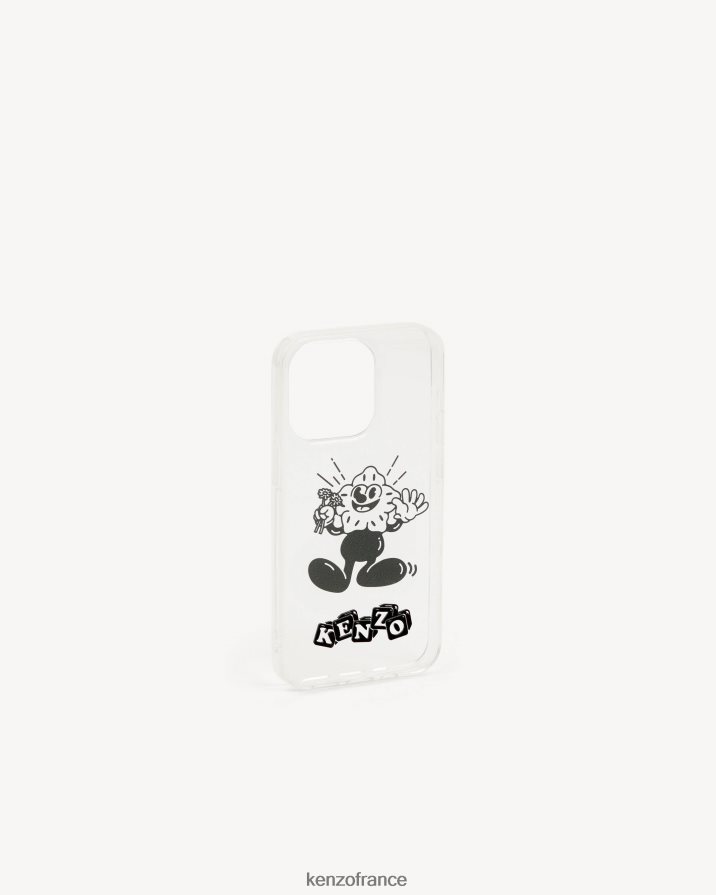 accessoires Kenzo coque iphone 14 pro noir unisexe LFF6X0833