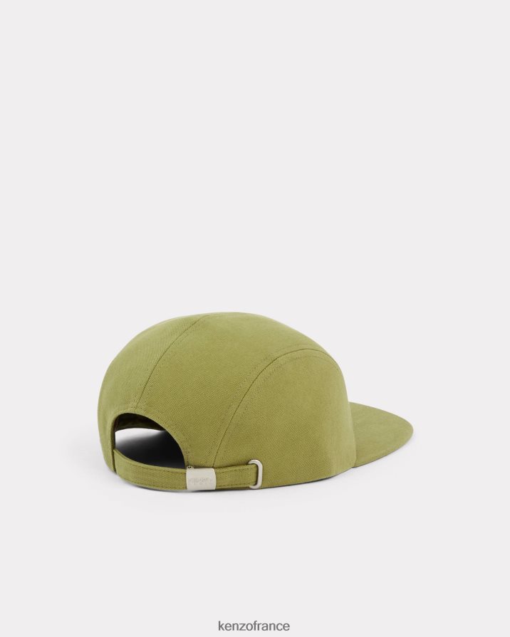 accessoires Kenzo casquette de baseball à écusson de fleur de boke kaki unisexe LFF6X0831