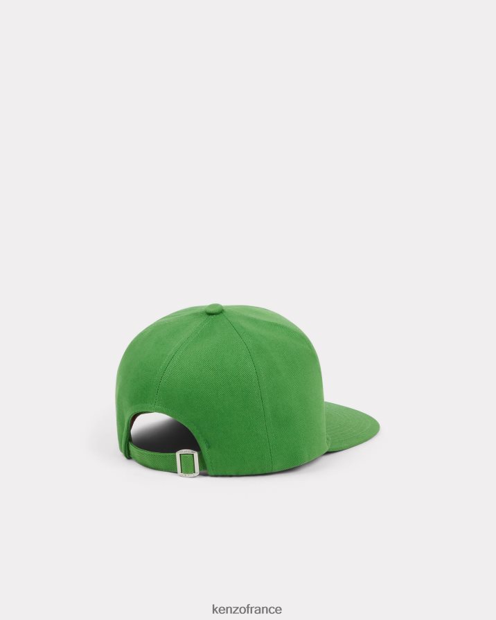 accessoires Kenzo casquette de baseball parisienne herbe verte unisexe LFF6X0829